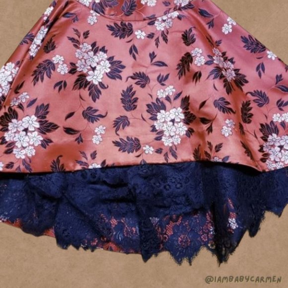 Hand-made💕 Custom Burlesque Style Top and Skirt Set - Picture 4 of 5